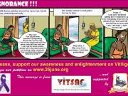 World Vitiligo Day 25June Cartoon illustrations campaign - 2013
